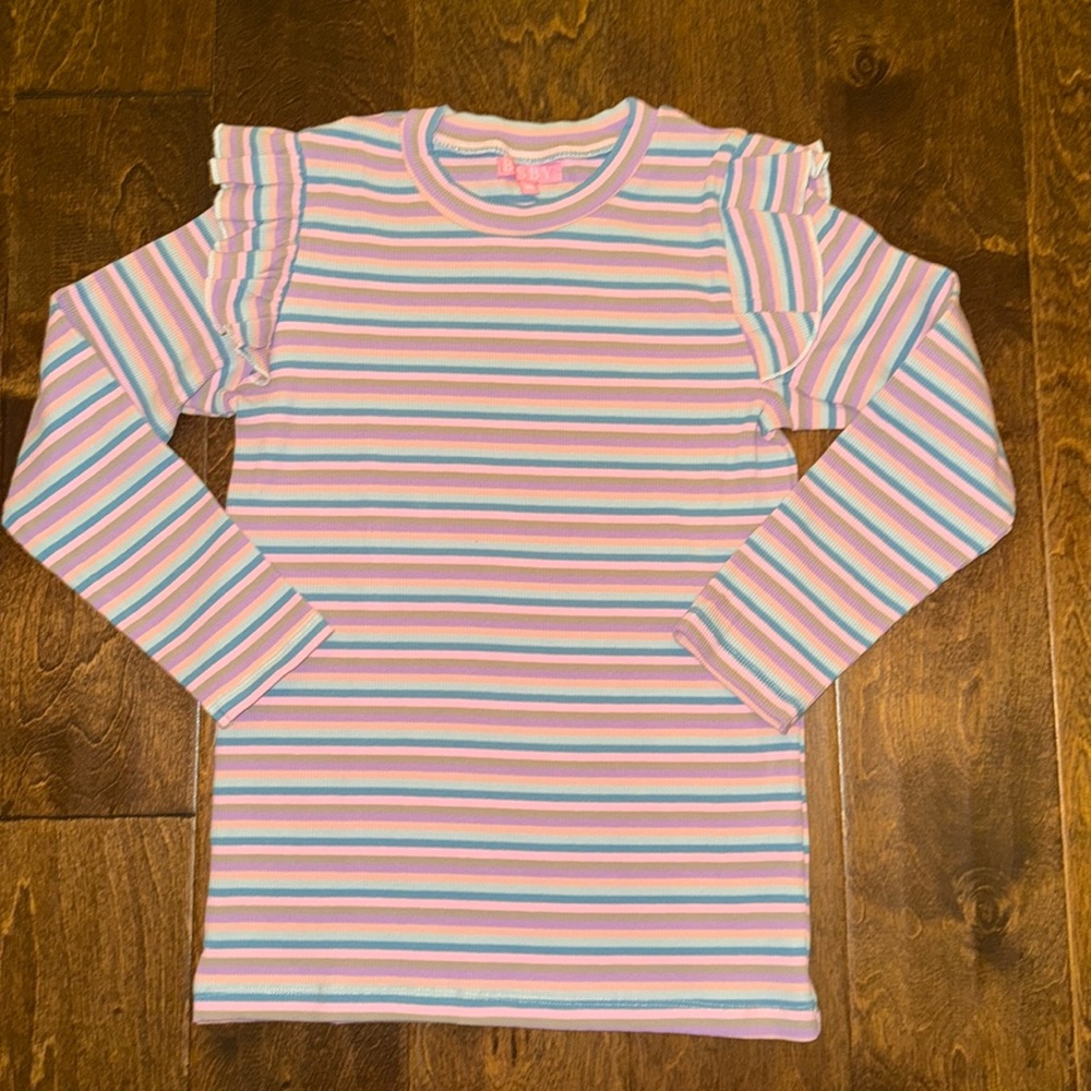NWT BISBY Sadie Top - Lilac Multi Stripe - 14 price is firm